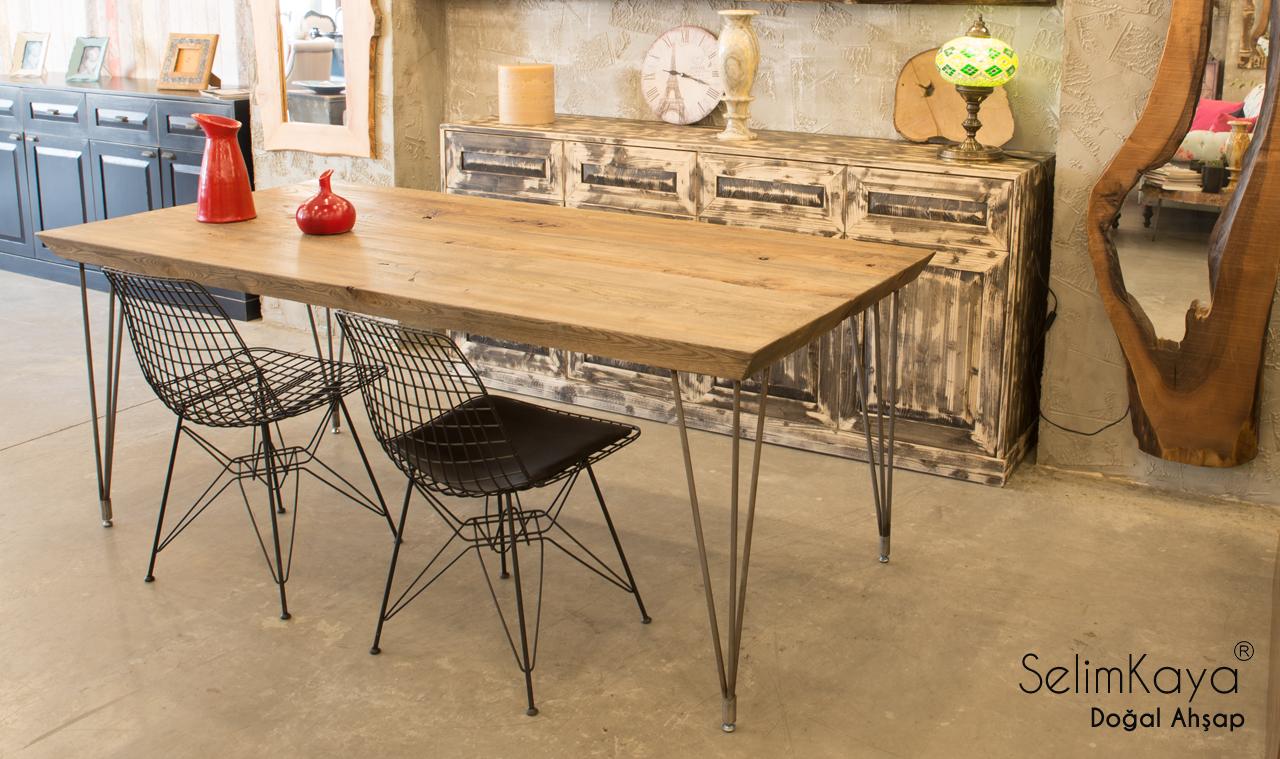 Çam Masa Çubuk ayak